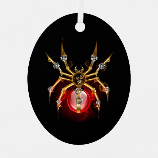Ornement En Métal Steampunk spider on black (Recto)