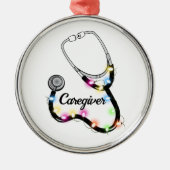 Ornement En Métal Stethoscope Avec Lumières De Noël Joyeux Noël Infi (Devant)