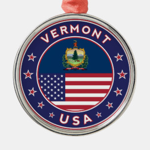 Ornement En Métal sticker Vermont, étui téléphonique, sac fourre-tou