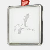 Ornement En Métal stork (Gauche)