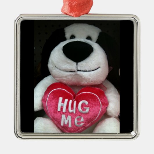 ORNEMENT EN MÉTAL STUFFED DOG DIT "HUG ME" ORNAMENT (Devant)