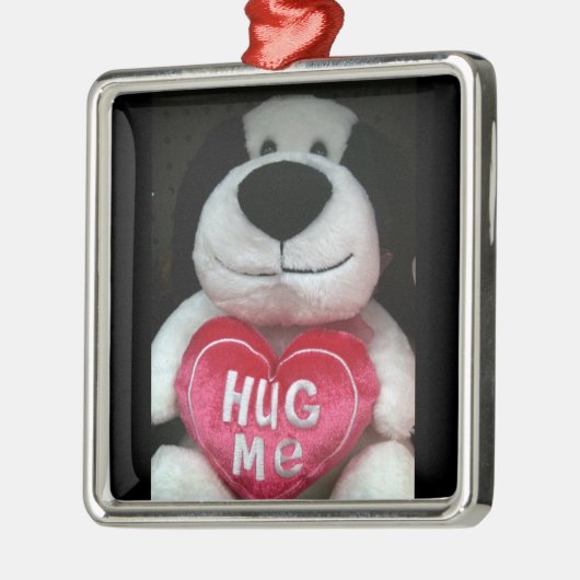ORNEMENT EN MÉTAL STUFFED DOG DIT "HUG ME" ORNAMENT (Gauche)