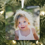 Ornement En Métal Style Simple Noël Mini photo amusante<br><div class="desc">Do-it-yourself et customisez facilement avec vos propres images ce stylish Simple Arbre de Noël Minimal Amusant Photo Metal Ornament. Ajoutez un format photo customisé : portrait vertical, paysage horizontal, carré. Créez votre propre cadeau photo de conservation unique pour la famille, les enfants, les grands-parents, les amis. Concevez votre propre décoration...</div>
