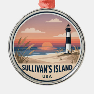 Ornement En Métal Sullivan's Island USA