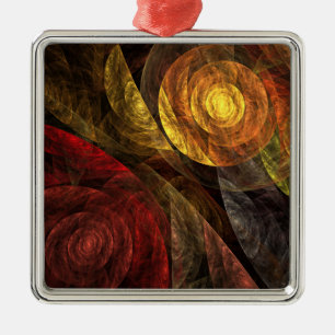Ornement En Métal Sun Flower Floral Moderne Art Motif Abstrait
