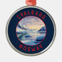 Svalbard Norvège Cercle en détresse rétro