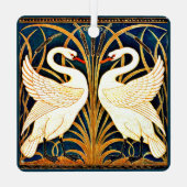 Ornement En Métal Swan et Rush et Iris, (Verso)