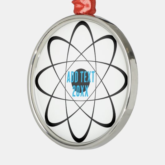Ornement En Métal Symbole d'Atom stylisé Noël (Gauche)
