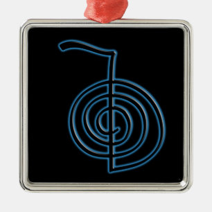 Ornement En Métal Symbole de Cho Ku Rei Reiki
