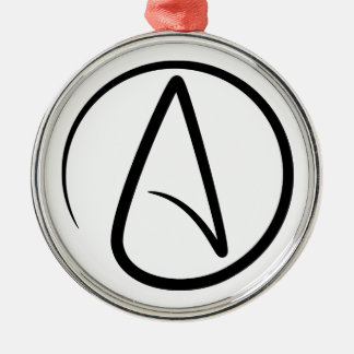 Ornement En Métal Symbole de l'athéisme - Signe athée