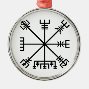 Ornement En Métal Symbole Viking Vegvisir