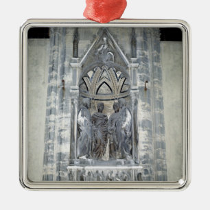 Ornement En Métal Tabernacle avec quatre saints couronnés