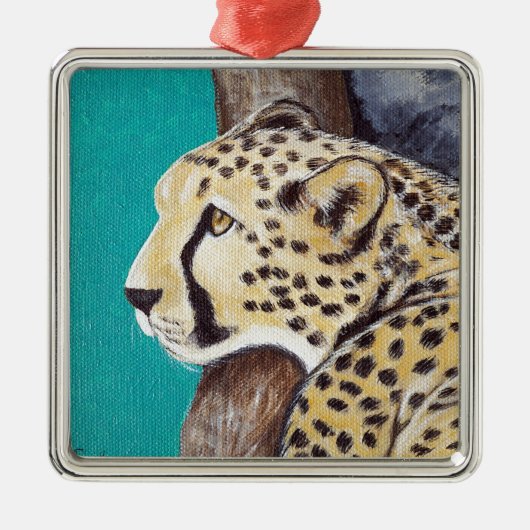 Ornement En Métal Tableau Cheetah (Devant)