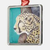 Ornement En Métal Tableau Cheetah (Gauche)