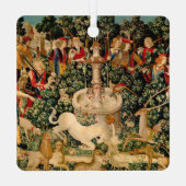 Ornement En Métal Tapisseries Unicorne Trouvé Légende Mythique (Verso)