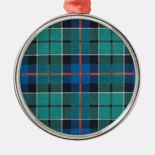 ORNEMENT EN MÉTAL TARTAN DE FAMILLE DE LESLIE