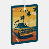 Ornement En Métal Texte personnalisé Cuba (Avant droite)