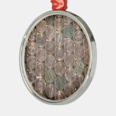 Ornement En Métal Texture de penny de Lincoln d'Américain (Gauche)