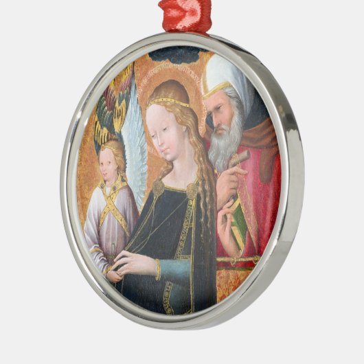 Ornement En Métal The Expectant Madonna with Saint Joseph Round (Gauche)