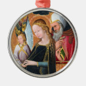 Ornement En Métal The Expectant Madonna with Saint Joseph Round (Devant)