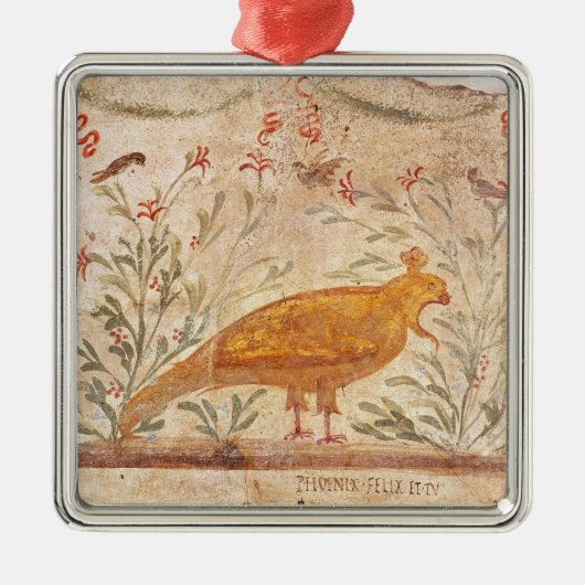 Ornement En Métal thermopolium dépeignant Phoenix et inscription (Devant)