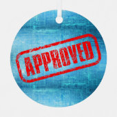 Ornement En Métal Timbre et plan approuvés Abstrait (Recto)