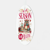 Ornement En Métal 'Tis The Season to Be Reading (Avant gauche)