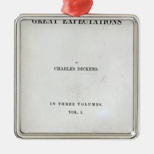 Ornement En Métal Titlepage aux grandes expectatives par Charles