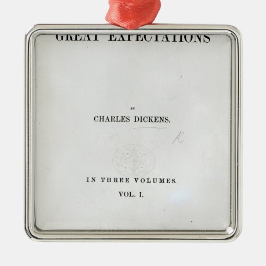 Ornement En Métal Titlepage aux grandes expectatives par Charles (Devant)