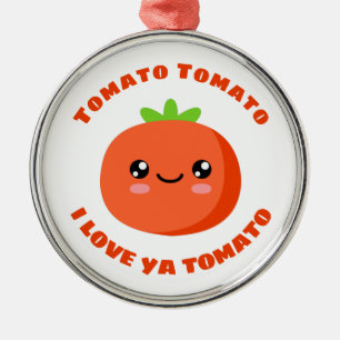 Ornement En Métal Tomato Tomato Je t'aime Tomate
