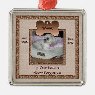 Ornement En Métal Tons Brown de Dog Memorial