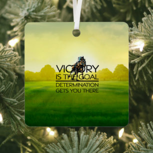 Ornement En Métal TOP Horse Racing Victory Slogan