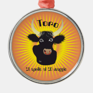 Ornement En Métal Toro 21 aprile al 20 maggio Ornament