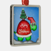 Ornement En Métal Tortue de Noël (Droite)