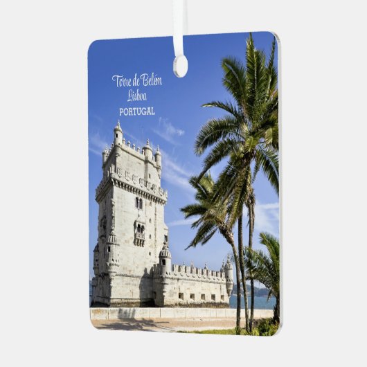 Ornement En Métal Tour de Belém en Lisbonne, Portugal (Avant gauche)