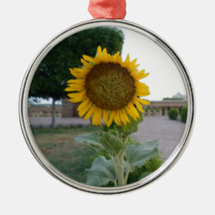 Ornement En Métal Tournesol