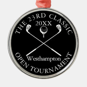 Ornement En Métal Tournoi de Golf Classique Moderne Récompense