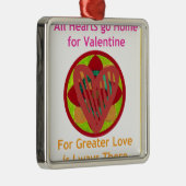 Ornement En Métal Tous les coeurs rentrent à la maison pour l'art Va (Droite)