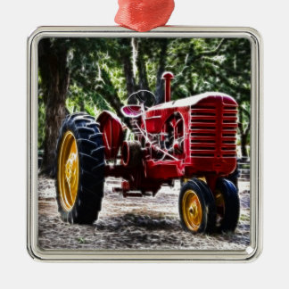 Ornement En Métal Tracteur de Fractalius