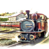 ORNEMENT EN MÉTAL TRAIN À VAPEUR