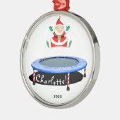 Ornement En Métal Trampoline Christmas Keepsake 2025 (Gauche)