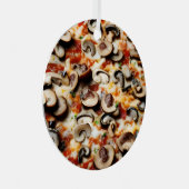 Ornement En Métal Trancher, Trancher bébé | Funny Champignons Pizza  (Avant droite)
