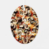 Ornement En Métal Trancher, Trancher bébé | Funny Champignons Pizza  (Avant gauche)