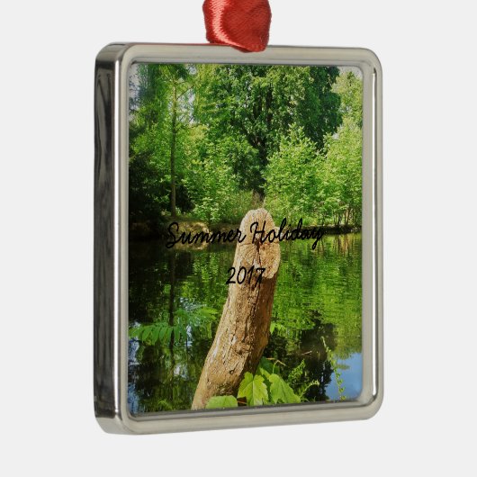 Ornement En Métal Tree Trunk Nature Photographie Parc du lac (Droite)