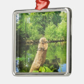 Ornement En Métal Tree Trunk Nature Photographie Parc du lac (Gauche)