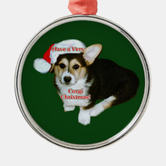 Ornement En Métal Très chiot Prem de Gimli de Noël de corgi. Ornamen