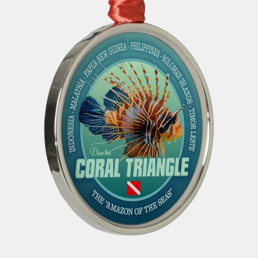 Ornement En Métal Triangle de corail (c) (Droite)