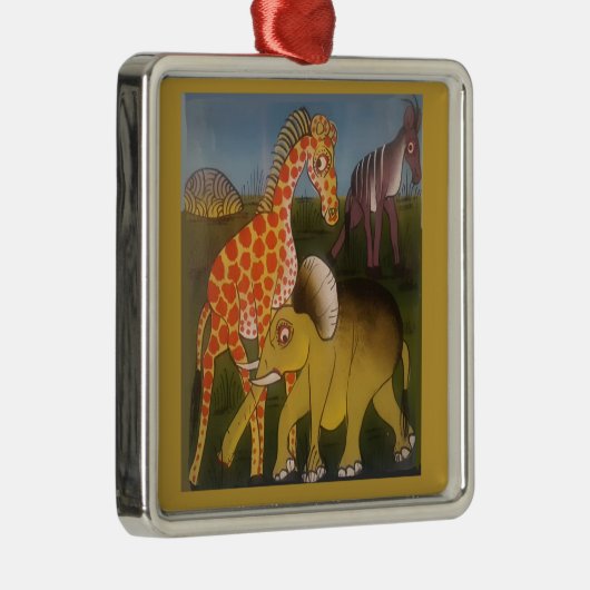 Ornement En Métal Trio d'art africain (Droite)