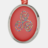 Ornement En Métal Triskelion Celtique Force (Gauche)