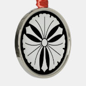 Ornement En Métal Trois feuilles de ginkgo avec des épées (Droite)